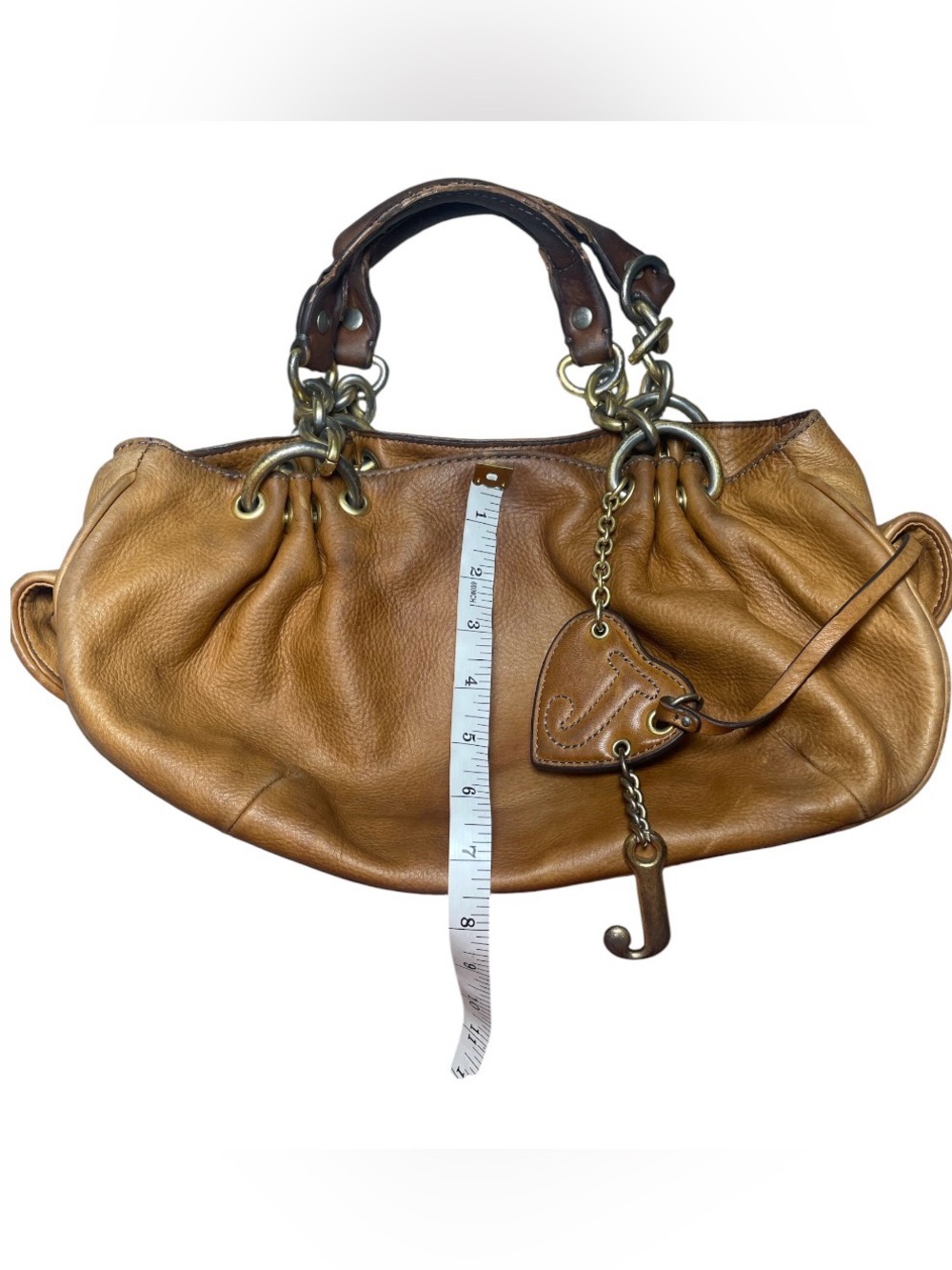 Vintage Juicy Couture Leather Daydreamer Hobo Bag Project Piece Y2K - Picture 15 of 15